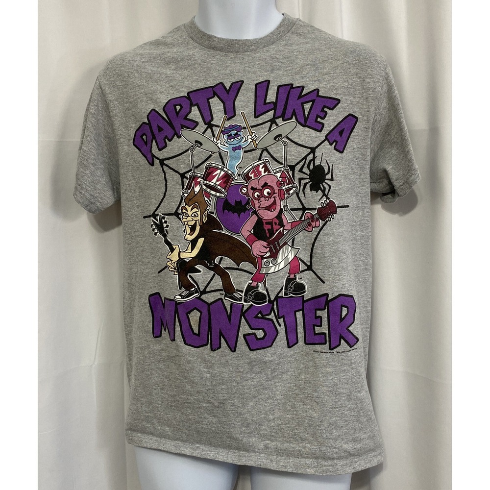 General Mills Monster Cereal T-Shirt Mens M Gray Excellent Party Like A Monster